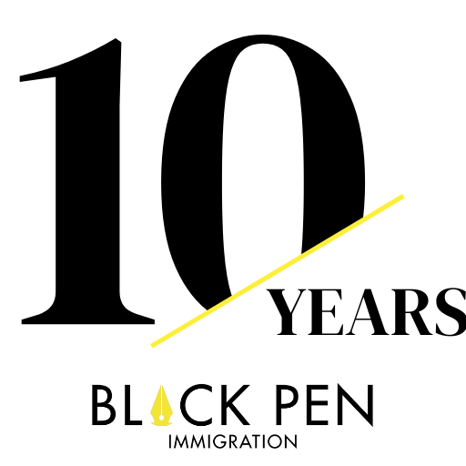 10 years Black Pen Immigration